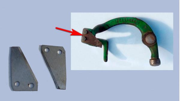 Нож обрезной вязального аппарата John Deere (E61164)